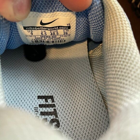 Very Rare NEW Vintage NIKE PEGASUS 30 Chambray Blue Athracite Womens 9 Medium - Picture 6 of 8